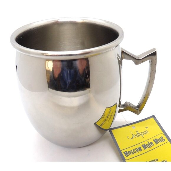 Moscow Mule Stainless Steel 16 oz. Beer Beverage Mug set of 6 New - Picture 3 of 6